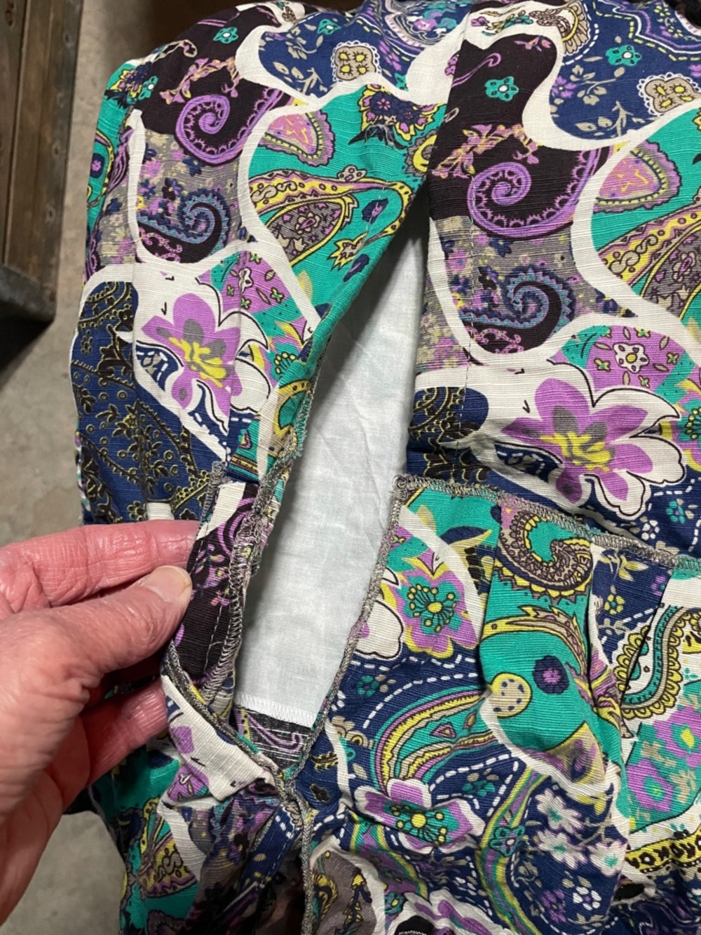 American Vintage Multicolor Patchwork Midi Skirt - Picture 8 of 8